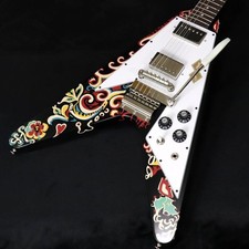 Epiphone Inspired by Gibson Custom Jimi Hendrix Love Drops Flying V Ebony New