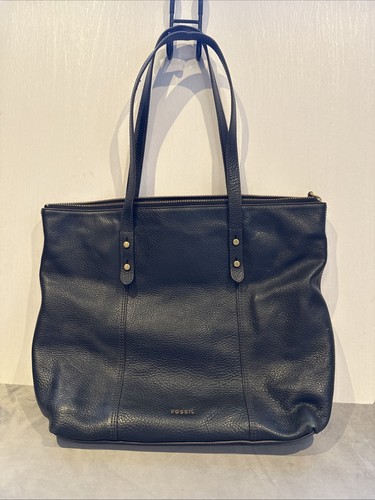 Fossil jenna black pebbled - jenna,