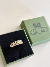 claddagh ring mixed metal two tone ring claddagh irish handmade silver gold