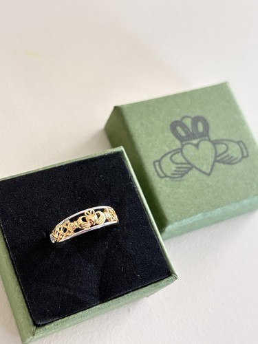 Claddagh ring mixed metal two - mixed,