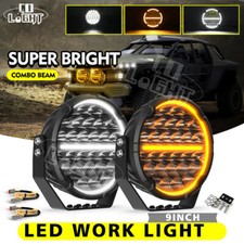 2X 9 Inch 600W LED Driving