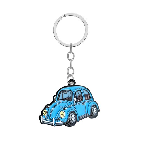 Beetle keychain metal - beetle,
