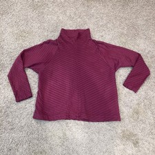 Yacco Maricard Pintuck Cotton Shirt Size 2 Maroon Purple color