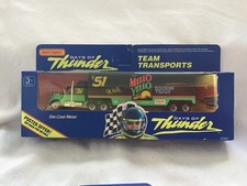 MATCHBOX CONVOY DAYS OF THUNDER PETERBILT MELLO YELLO TEAM TRANSPORTS  BOXED