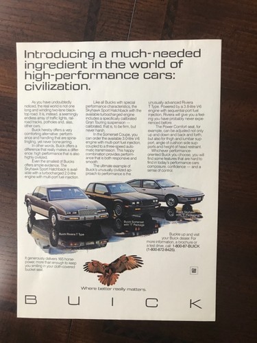 1987 vintage original - print, ad