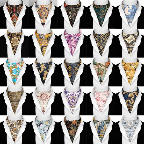 Genuine silk ascot cravat - cravat, |