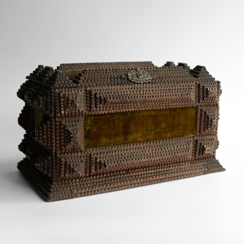 Antique tramp art carved - antique,