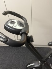Opti Folding Magnetic Resistance Exercise Bike w/ LCD Monitor - Silver
