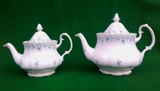 ROYAL ALBERT “MEMORY LANE” SELECTION OF TEA POTS.