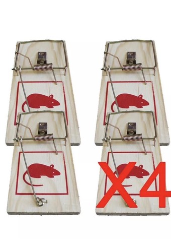 Large wooden rat traps - large,