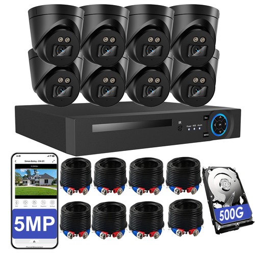 Cctv camera system 5mp 8ch - camera,