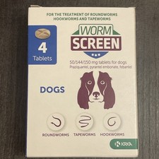 WORM SCREEN Dog: Worming Tablets for Dogs 4 tablets (AVM-GSL)
