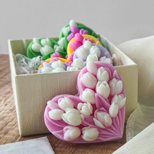 Tulip Flower Molds Flower Candle Resin Mold - Resin Casting Silicone Molds for