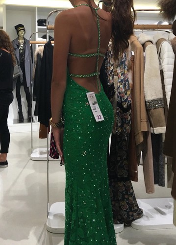 Jovani green rhinestone - jovani,