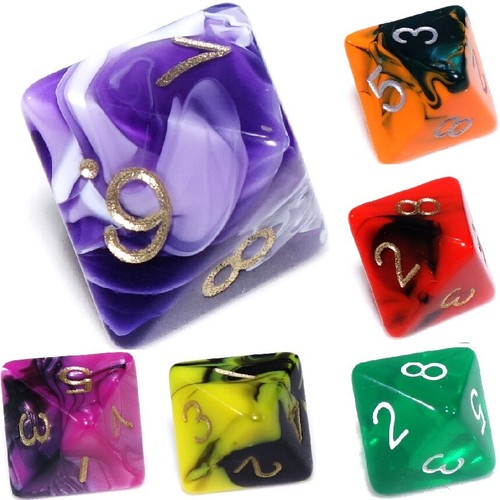 Poly dice - d8, (select