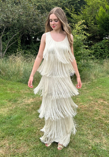 Vintage cream sleeveless - 70's,