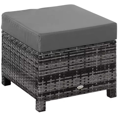 Outsunny rattan footstool - outsunny,