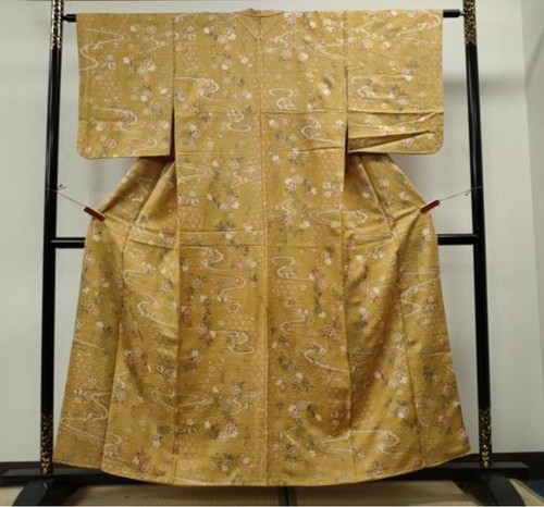 Japanese komon kimono - japanese, silk