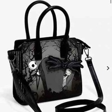Loungefly The Nightmare Before Christmas Jack & Sally Graveyard Satchel Bag