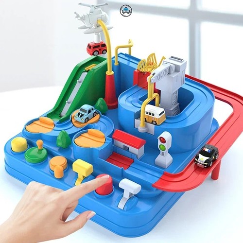 Kids racing rail car track - kids,