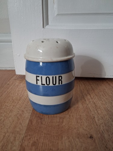 Green cornishware flour - cornishware,