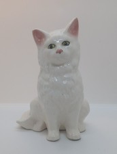 Ceramic White Persian Cat