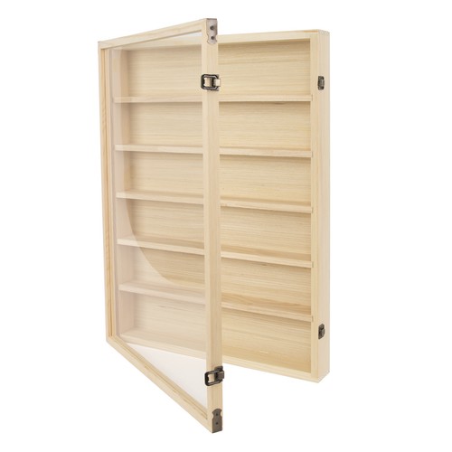 Tier wooden display case - display,