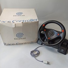 Sega Dreamcast Race Controller Official 1999 - Steering Wheel with Box