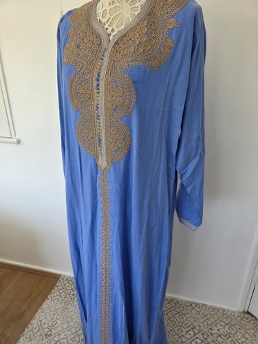 Moroccan kaftan jalabiya long - moroccan, kaftan,