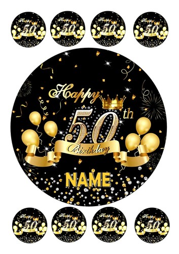 50th 70th 75th birthday - 50th/70th/75th, cake