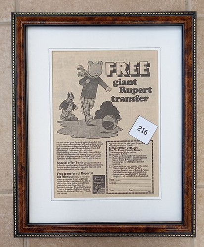 Rupert bear promo advert - advert, 1972