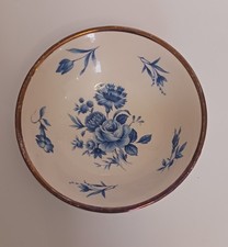 Vintage Wade Of England  Blue Floral Pattern Bowl/Trinket Dish