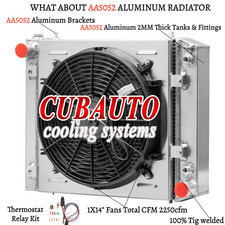 3Row Radiator Shroud Fan For 89-94 Land Rover Defender 200TDI Discovery 1 2.5 UK