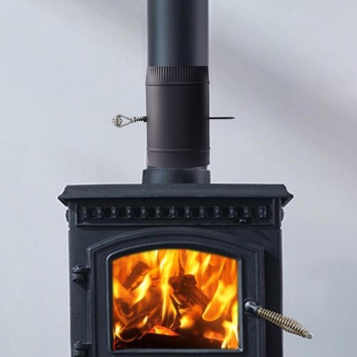 Stove pipe with - stove, damper