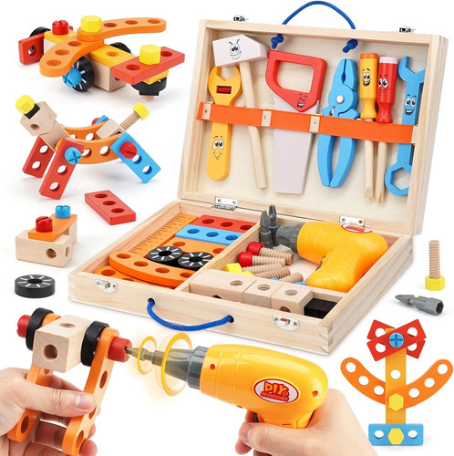 Kids tool set wooden - tool,