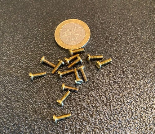 Brass pan head machine screw - head,