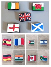 World Flag Shoe Charms –