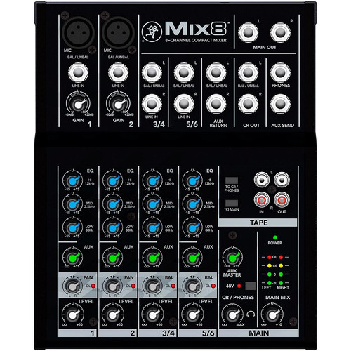 Mackie mix8 8channel compact - mackie,