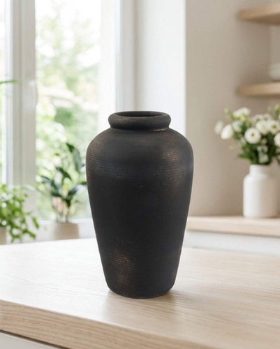 Raven black textured - textured, ceramic