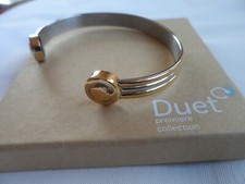Bioflow Duet Gold & Silver 2 Tone Bracelet Bangle