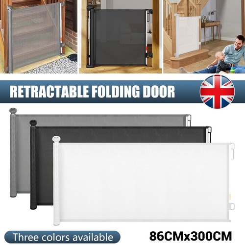 Retractable pet dog gate - retractable,