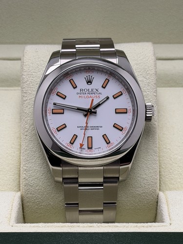 Rolex milgauss 116400 white - rolex,