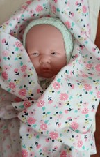 Berenguer 14 " Baby Doll. Soft Body.blanket.
