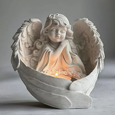 Sitting Angel Tea Light Candle