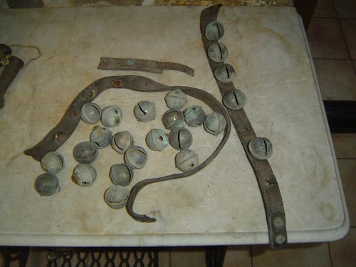 Antique brass horse - brass, sleigh