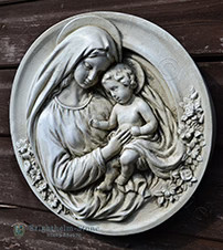 Madonna and child wall - madonna, plaque