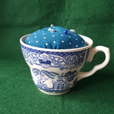 Handmade Tea Cup Pin Cushion
