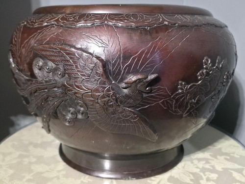 Large antique japanese bronze - large,