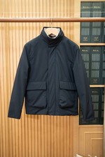 Loro Piana men's 2025 Cotton Jacket with 3M, Shearling Lined, Navy, size XL