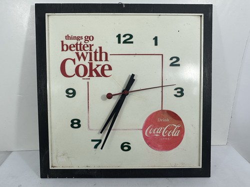 Vintage coca cola wall clock - coca-cola,